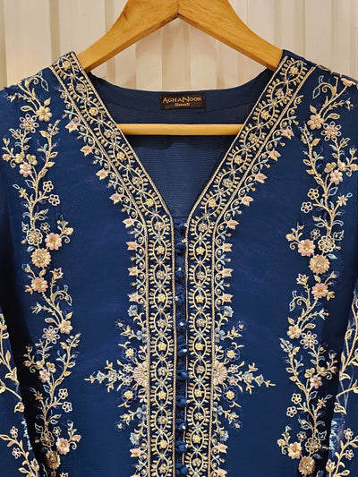 3 Piece - Pure Organza Embroidered Suit