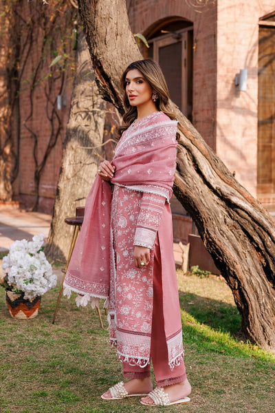 FARASHA DASTOOR EMBROIDERED LAWN || Pearl Mist