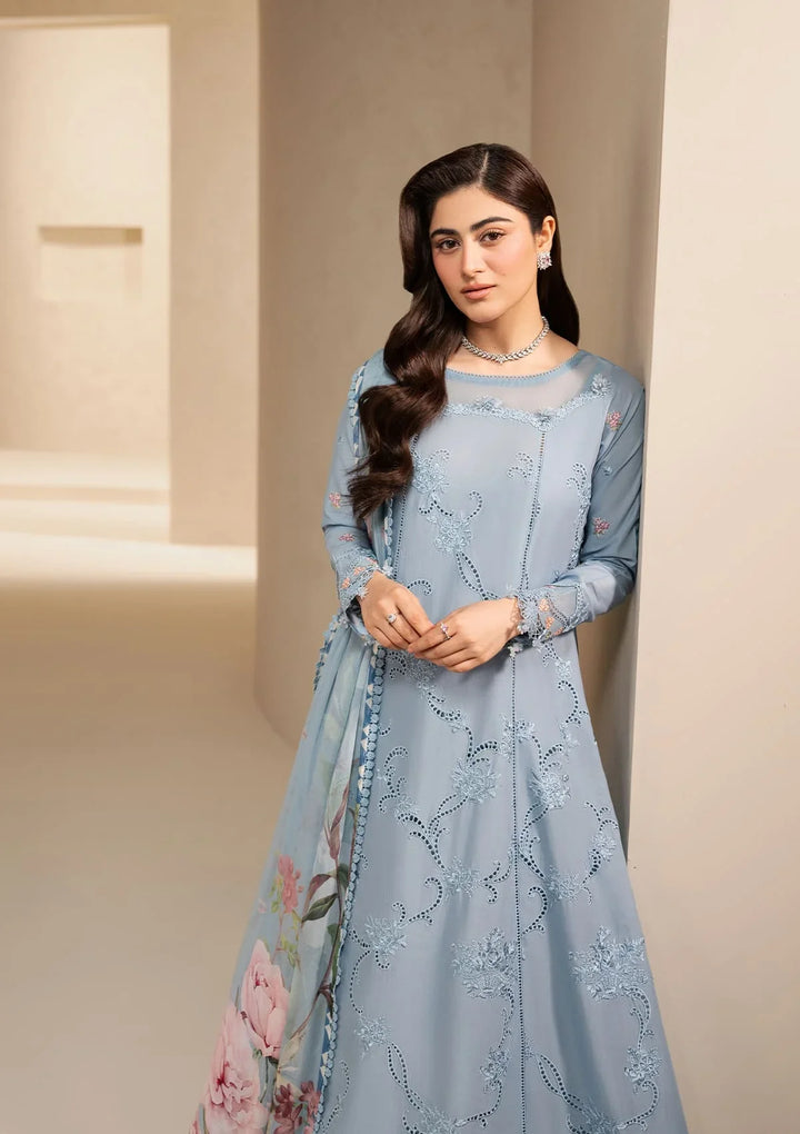 E-CRAFT - CHIKANKARI LAWN WITH CHIFFON DUPATTA &