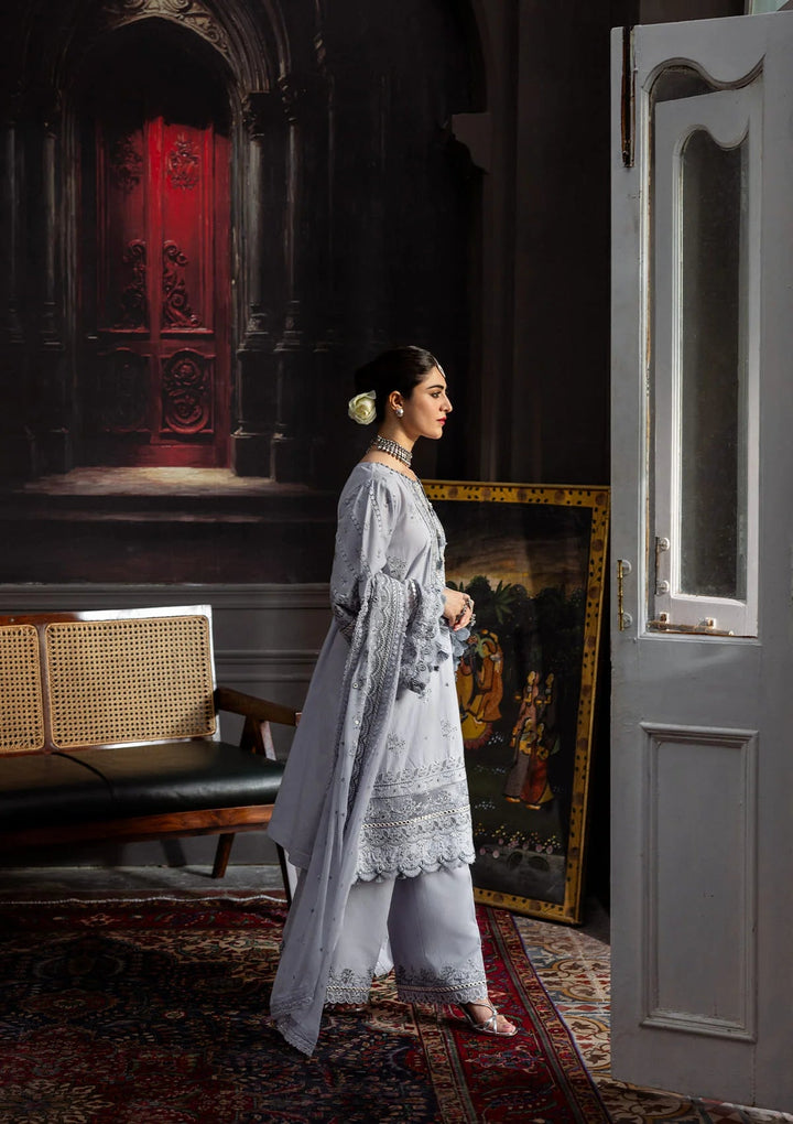 Karandi with Embroidered Chiffon