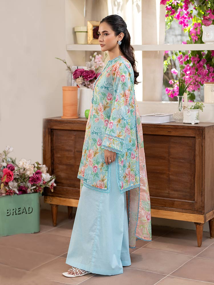 FEROZAN 3-Piece Unstitched Digital Printed Lawn Suit