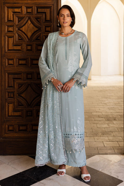 EMBROIDERED JACQUARD LAWN