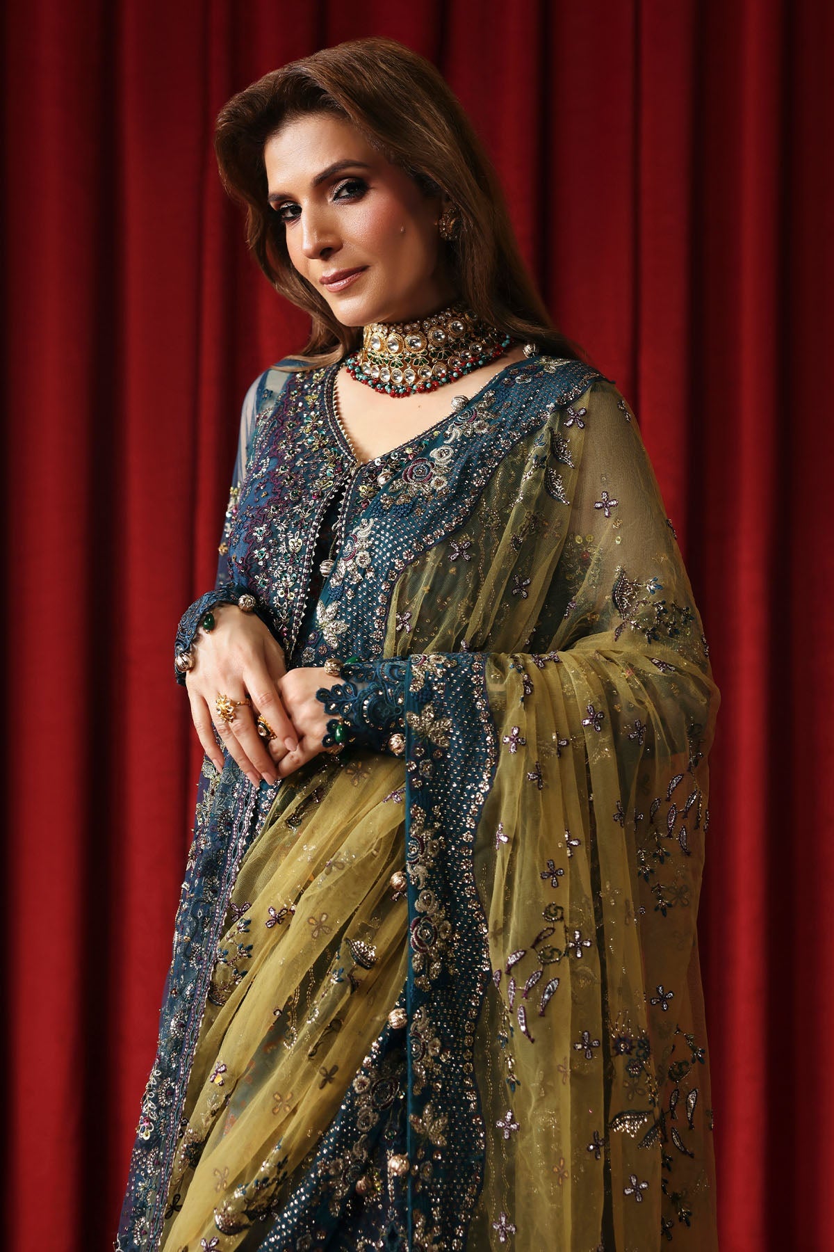 Jhoomro Unstitched Luxury Ensemble