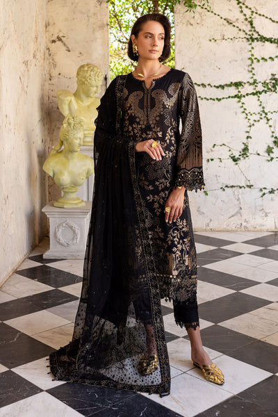 EMBROIDERED JACQUARD LAWN