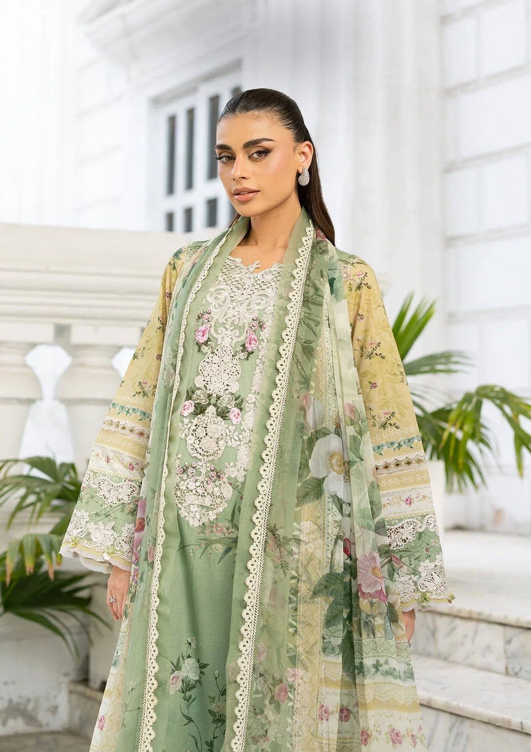 Signature Embroidered Lawn with Chiffon Collection Vol II &