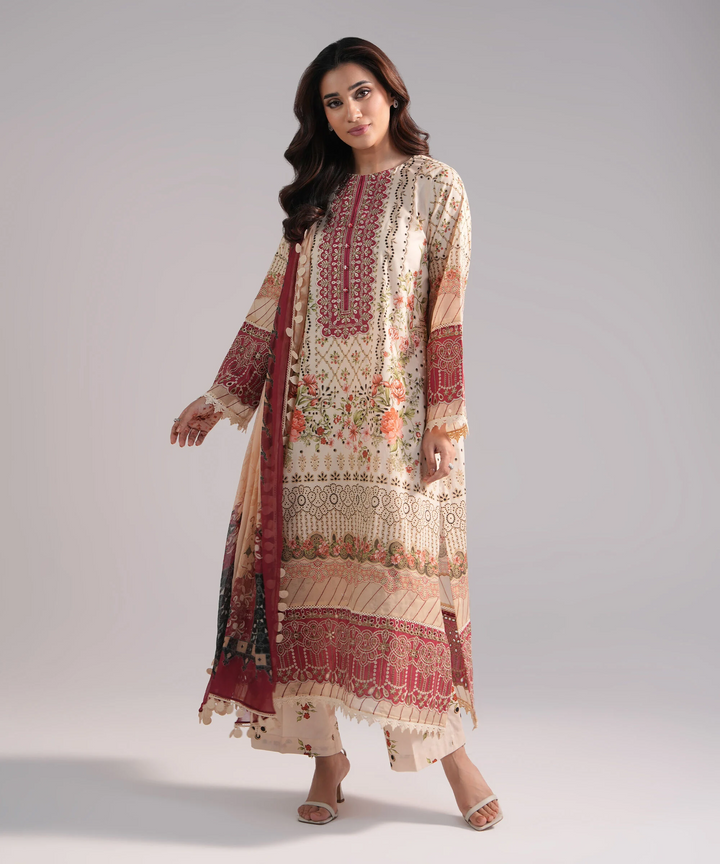 3 Piece - Embroidered Lawn Suit