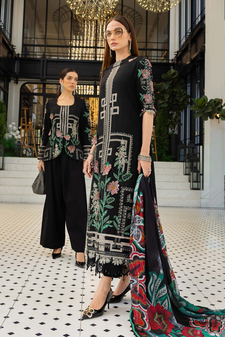 3 Piece Unstitched Embroidered Lawn Suit