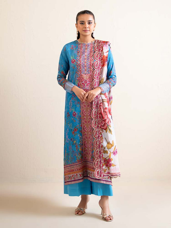 3-Piece Unstitched Embroidered Lawn Suit
