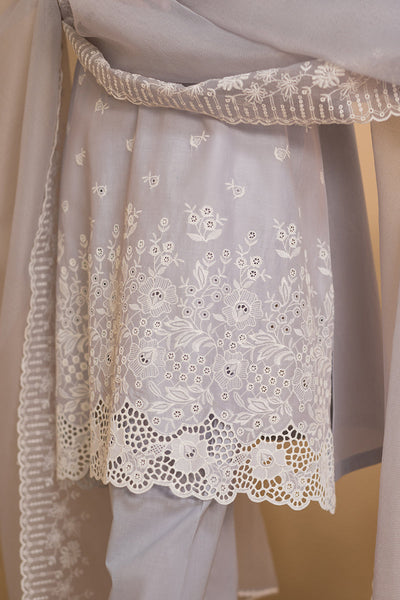 CROSS STITCH CHIKANKARI LAWN-CELESTIAL BREEZE