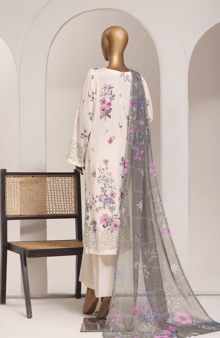 Printed Lawn Stitched 3 Piece Suit