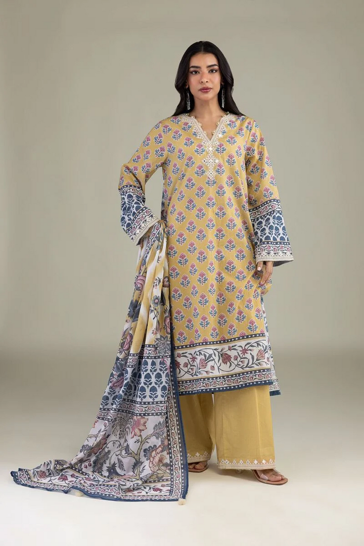 Embroidered | Lawn Fabrics 3 Piece