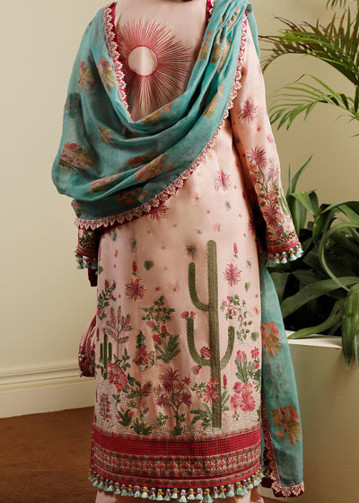 HUSSAIN REHAR LUXURY LAWN-Pembe