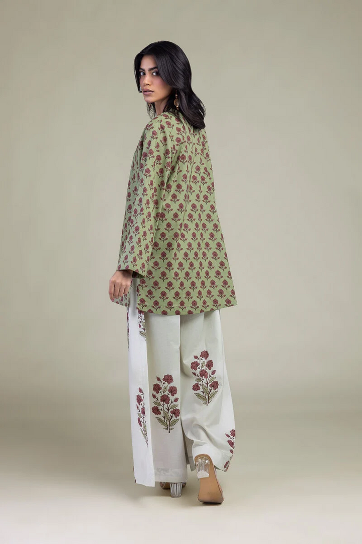 Printed | Cambric Floral 3 pc suit