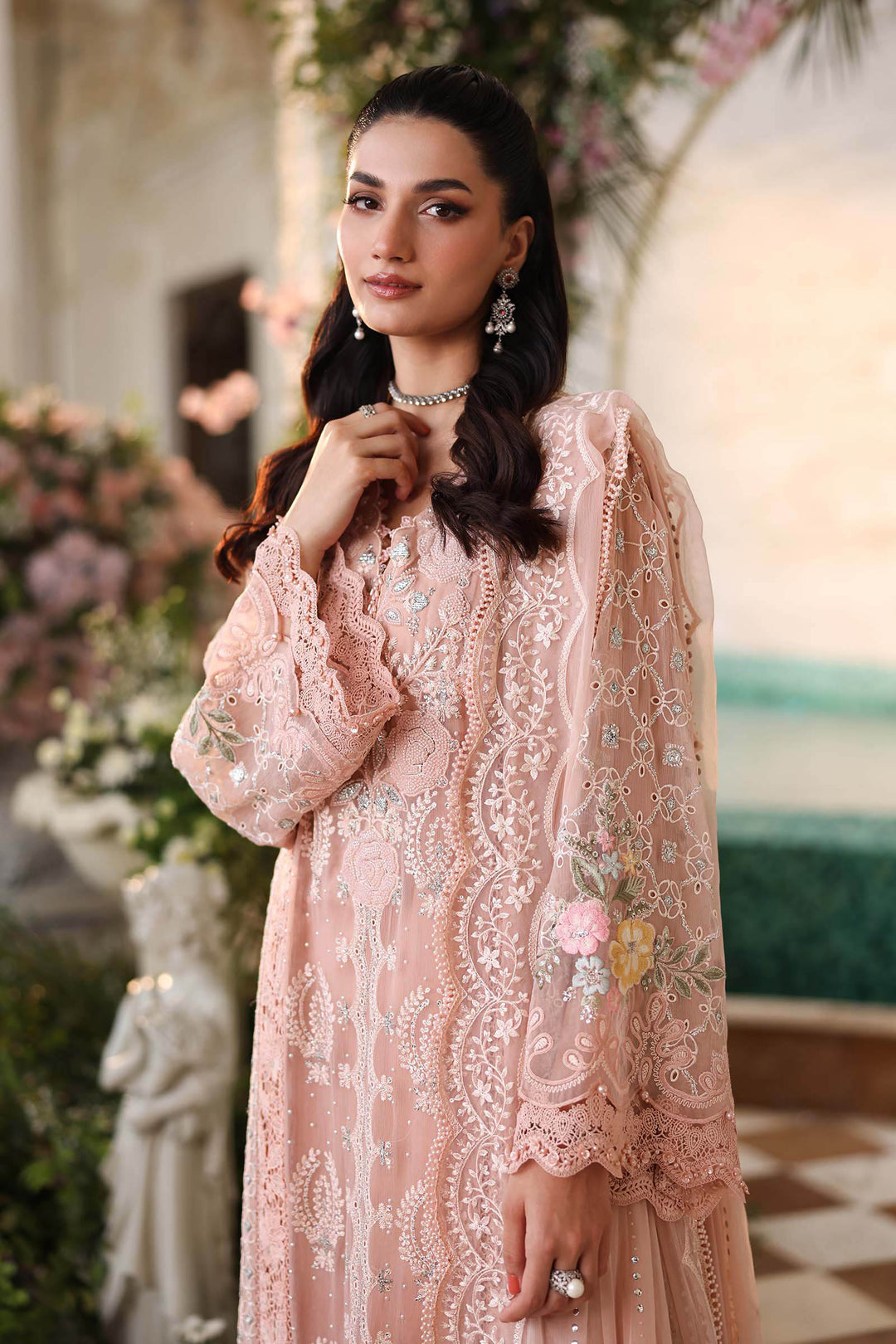 Luxury Chiffon Unstitched 3Pc Suit