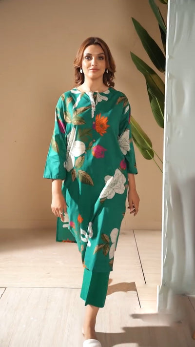 LIMELIGHT UNSTITCHED 2 Piece Printed Lawn Suit-U3638