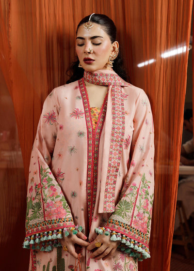 HUSSAIN REHAR LUXURY LAWN-Pembe