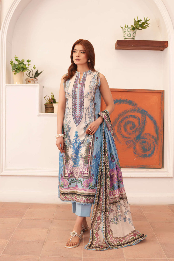 Printed Lawn Unstitched 3 pc