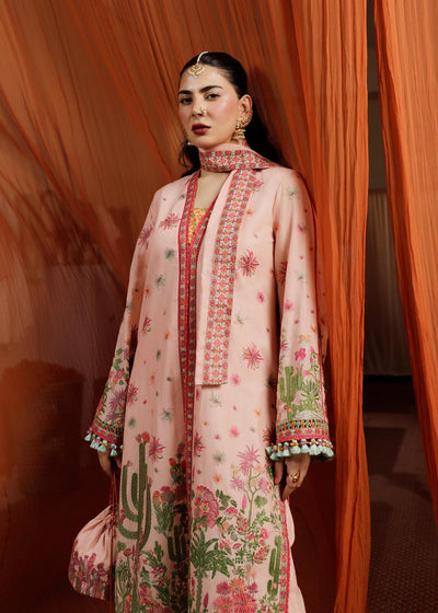 HUSSAIN REHAR LUXURY LAWN-Pembe