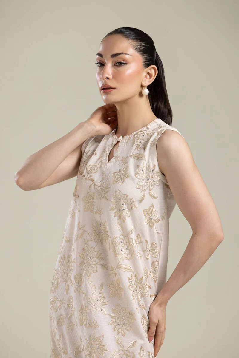 Embroidered | Cotton Dobby Cotton Floral Kurta