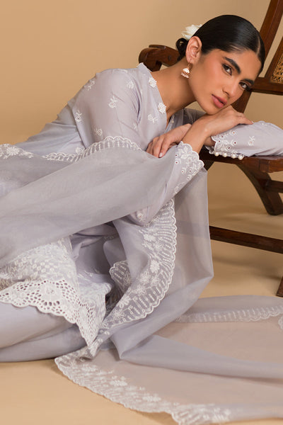 CROSS STITCH CHIKANKARI LAWN-CELESTIAL BREEZE