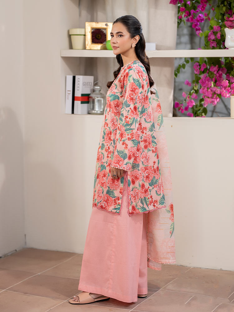 FEROZAN 3-Piece Unstitched Digital Printed Lawn Suit