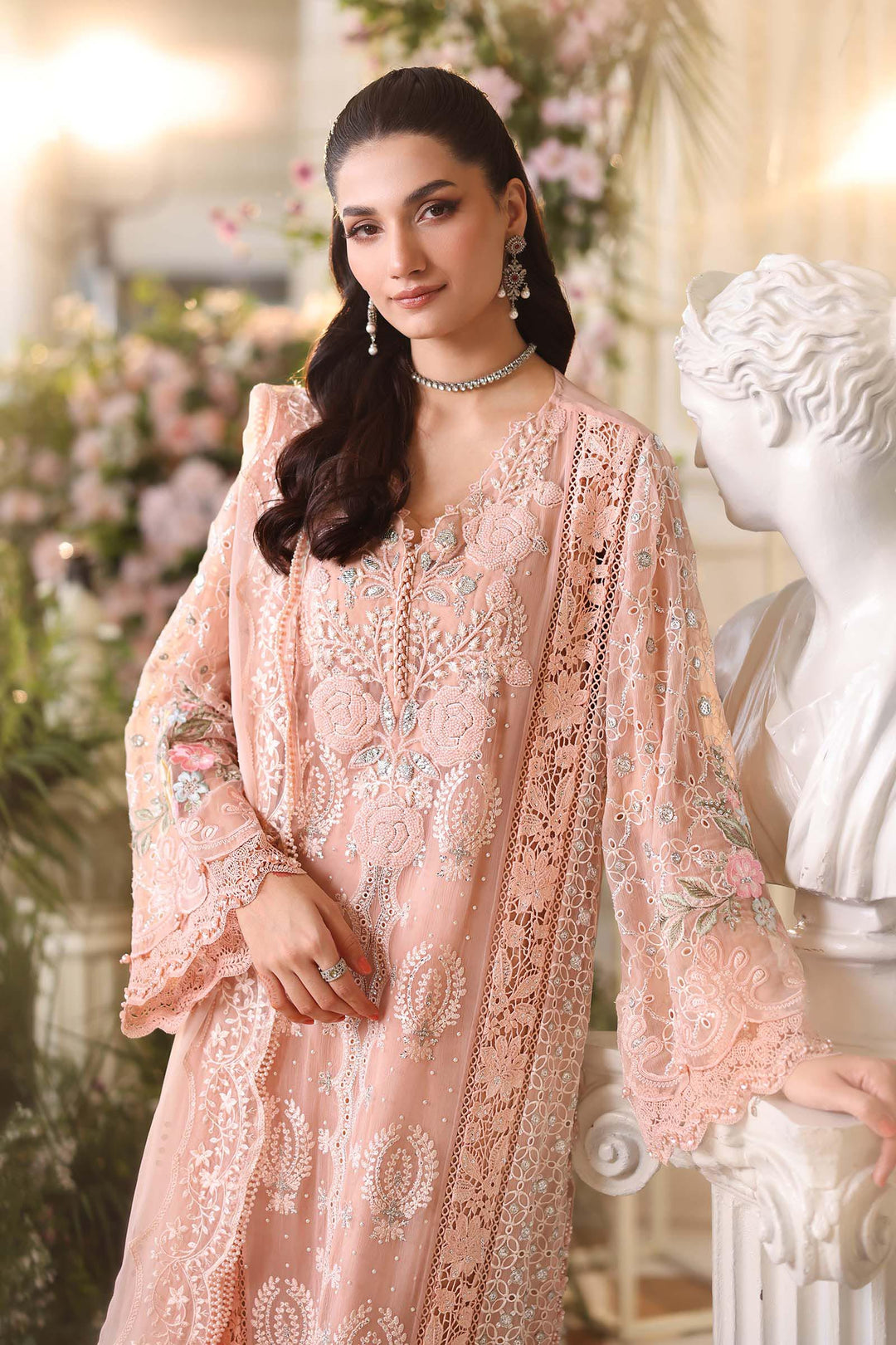 Luxury Chiffon Unstitched 3Pc Suit