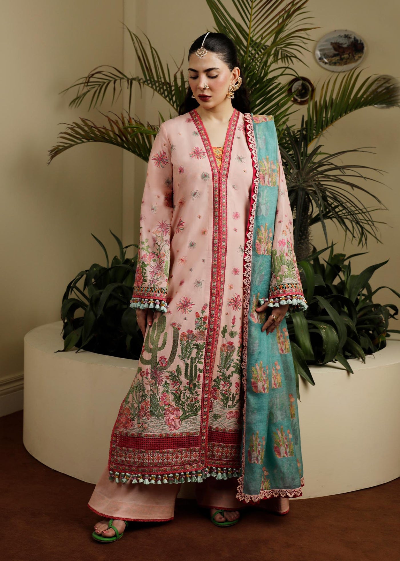 HUSSAIN REHAR LUXURY LAWN-Pembe