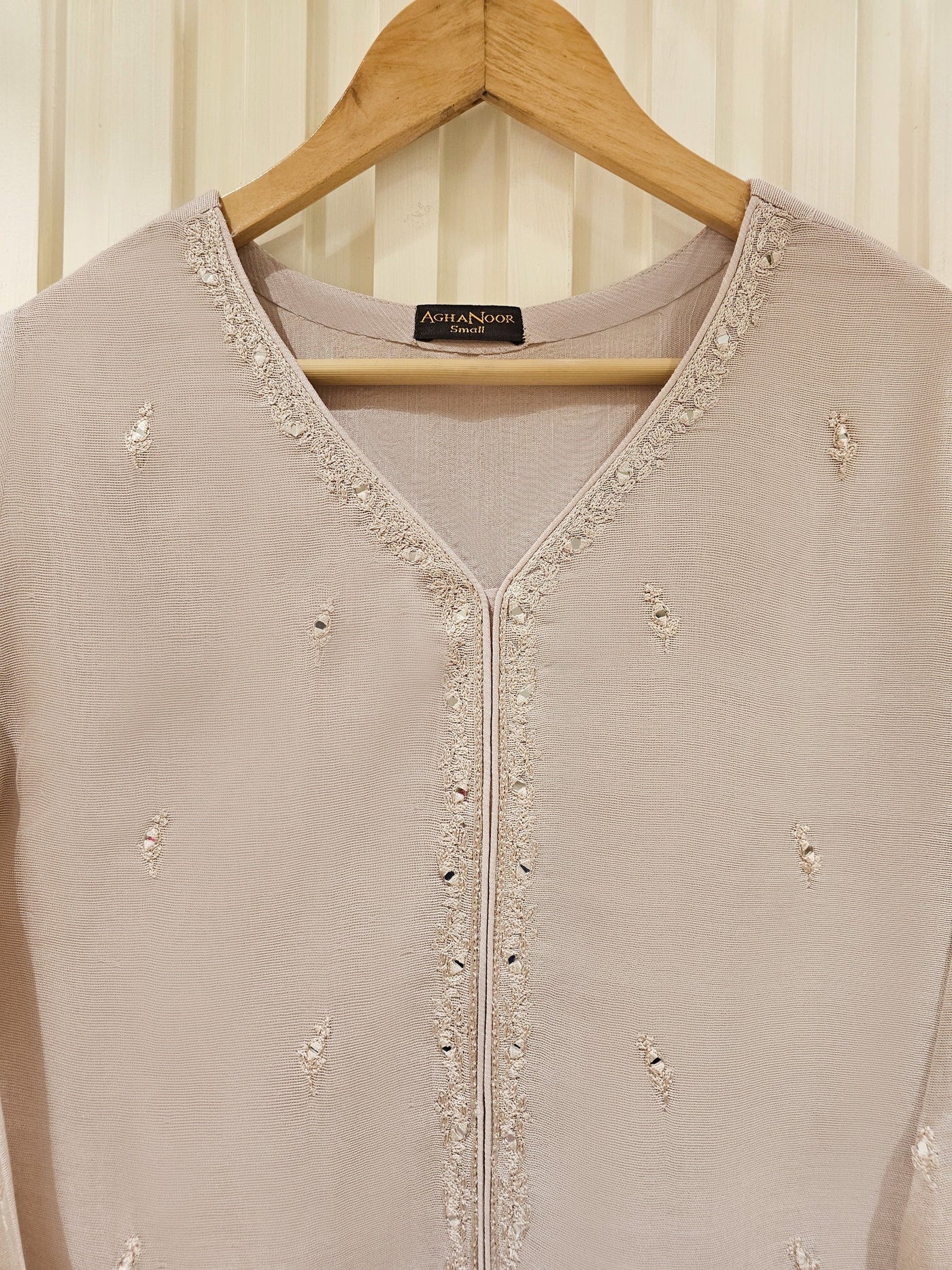 3 Piece - Pure Cotton Net Embroidered Suit