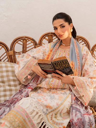 Husn-E-Arah Unstitched Lawn