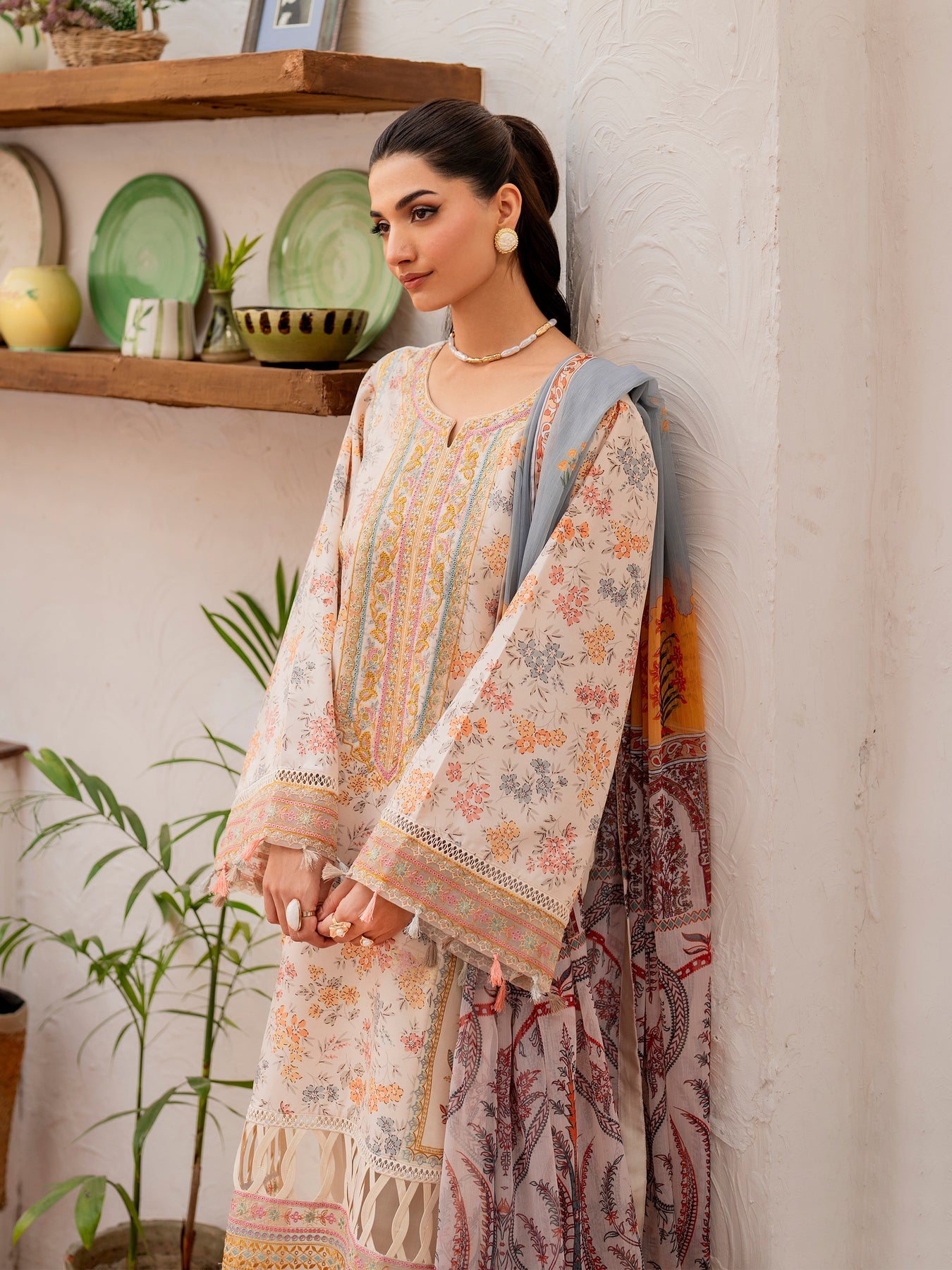 Husn-E-Arah Unstitched Lawn