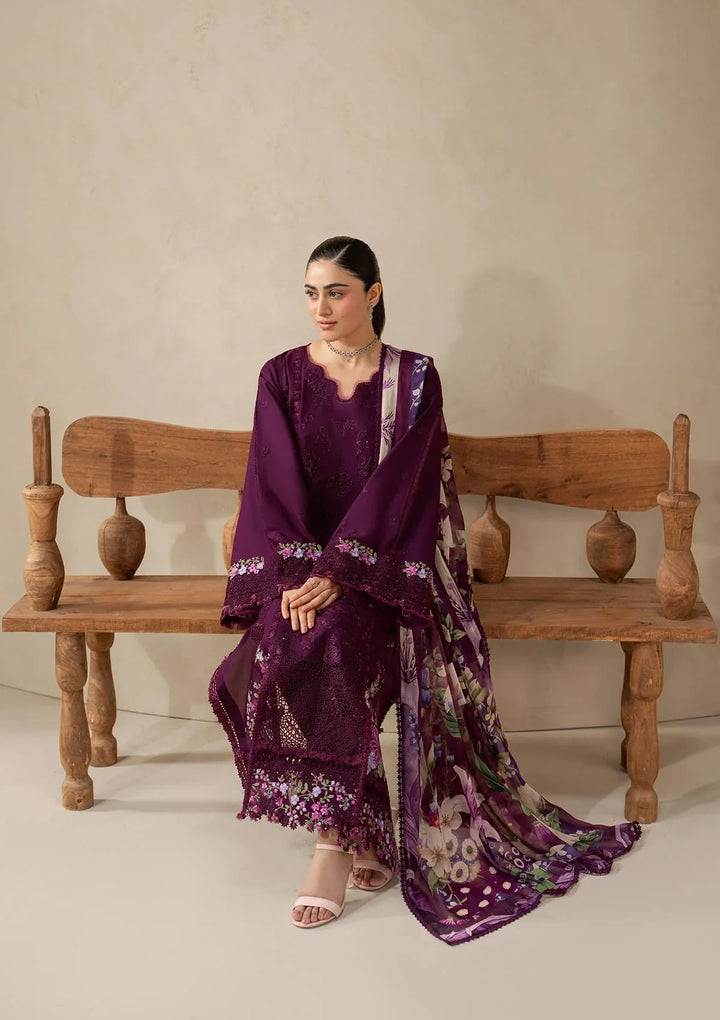 E-CRAFT - CHIKANKARI LAWN WITH CHIFFON DUPATTA &
