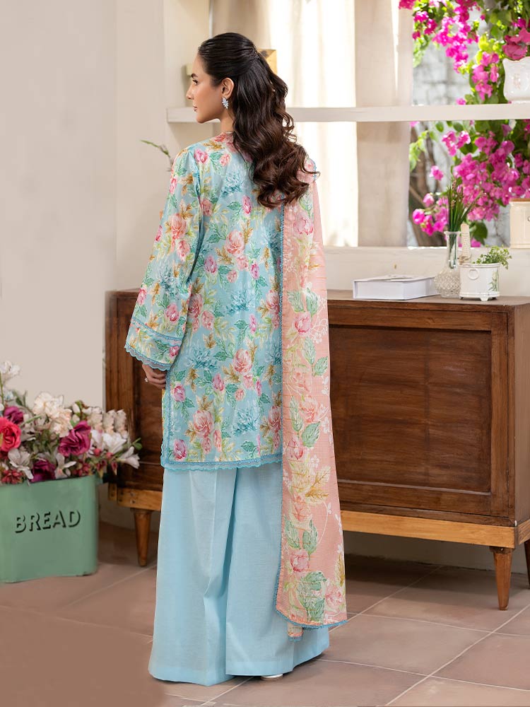 FEROZAN 3-Piece Unstitched Digital Printed Lawn Suit