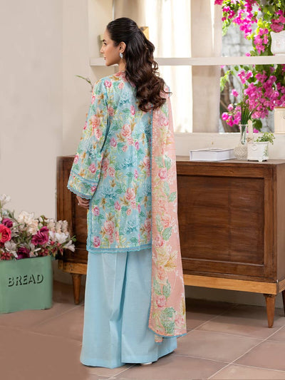 FEROZAN 3-Piece Unstitched Digital Printed Lawn Suit