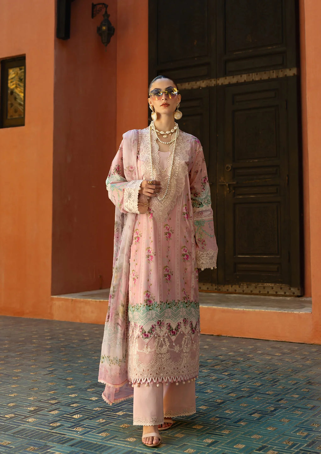 ELAF SIGNATURE  EMBROIDERED LAWN
