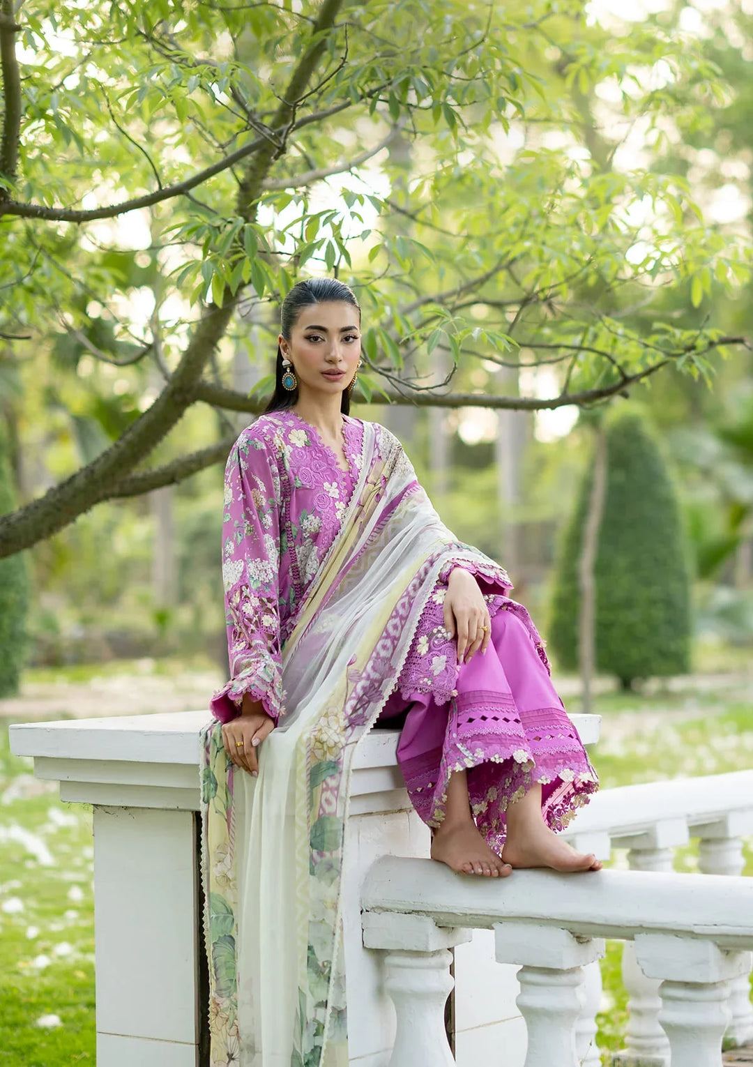 Signature Embroidered Lawn with Chiffon Collection Vol II &