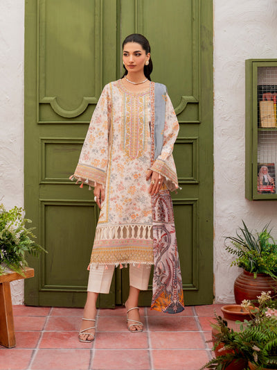 Husn-E-Arah Unstitched Lawn