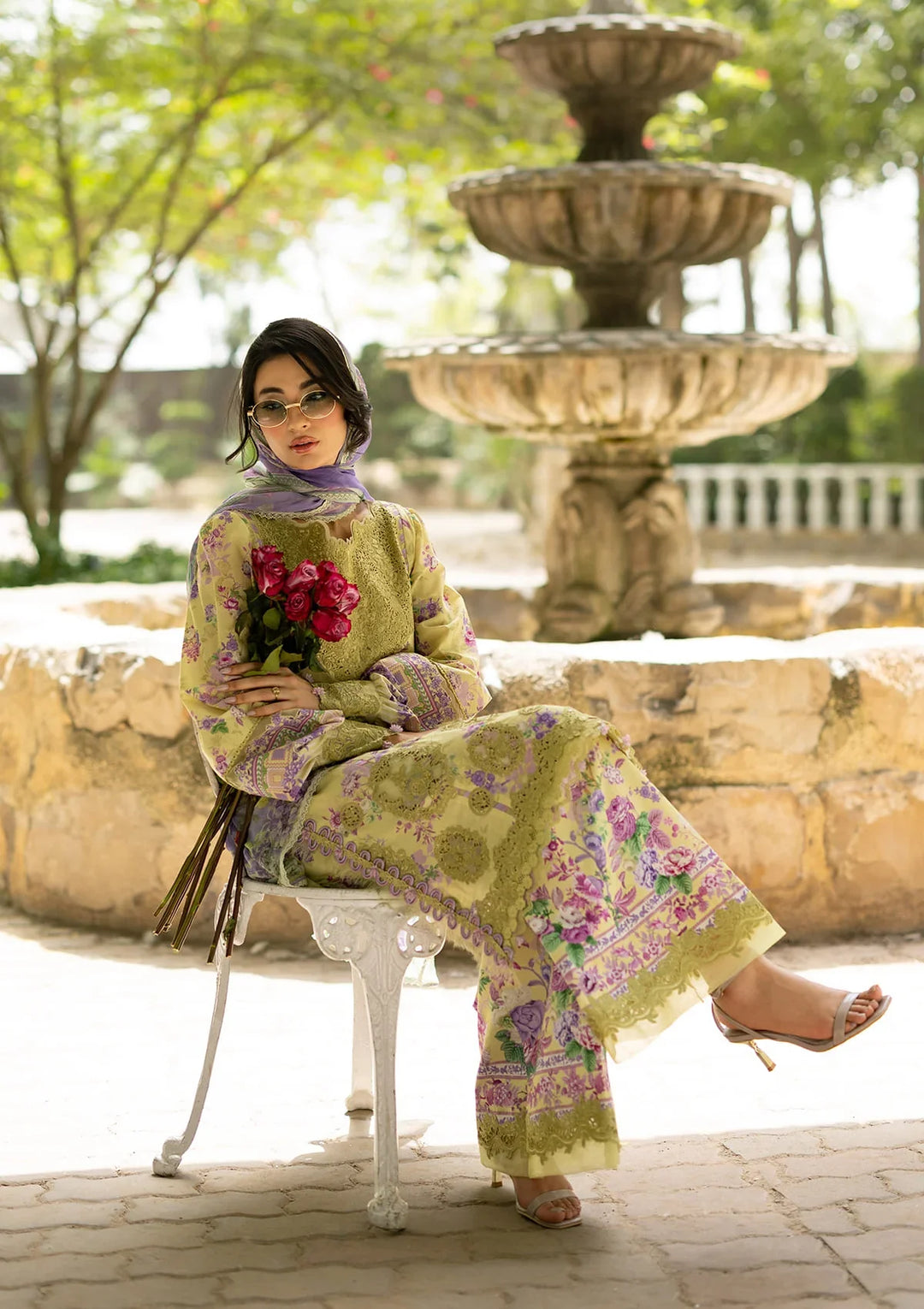 Signature Embroidered Lawn with Chiffon Collection Vol II &