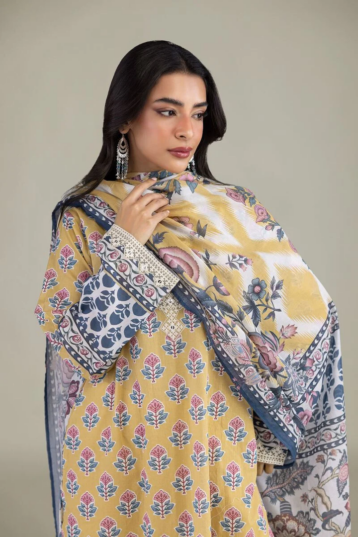 Embroidered | Lawn Fabrics 3 Piece
