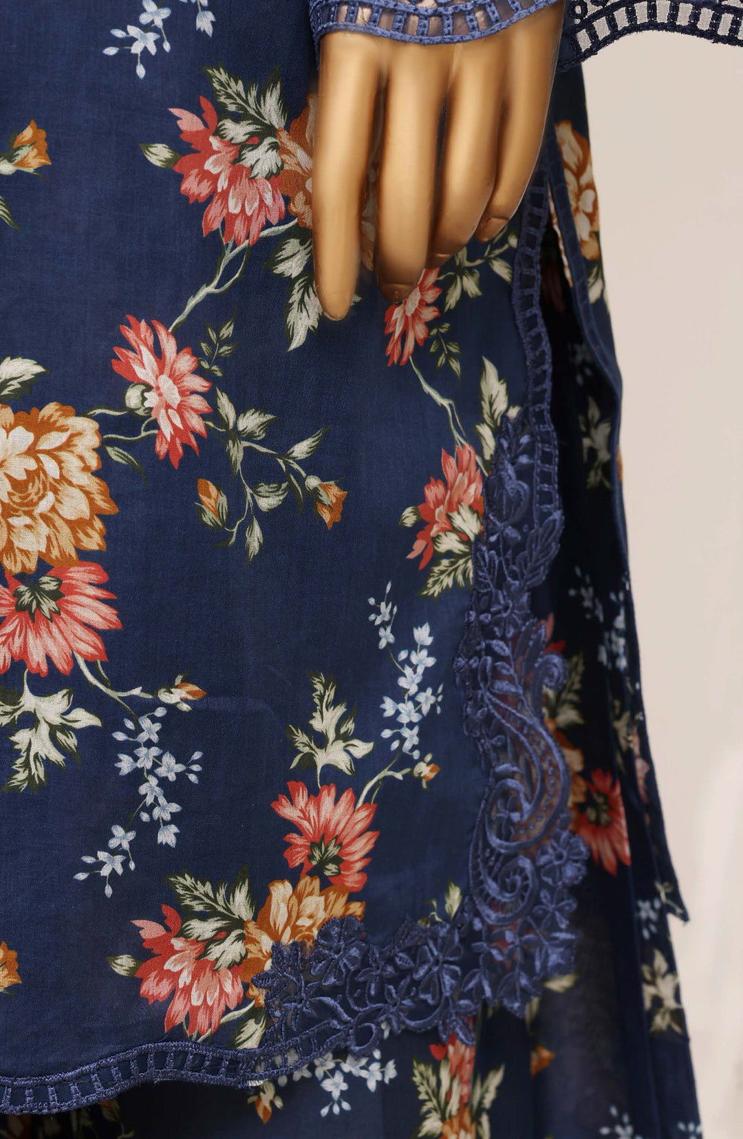 Embroidered Lawn Stitched 3 Piece Suit