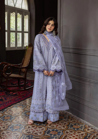 Karandi with Embroidered Chiffon