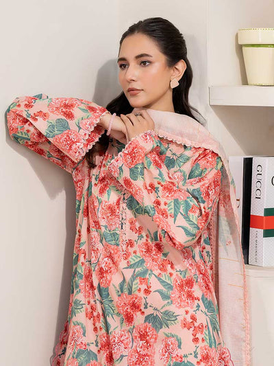 FEROZAN 3-Piece Unstitched Digital Printed Lawn Suit