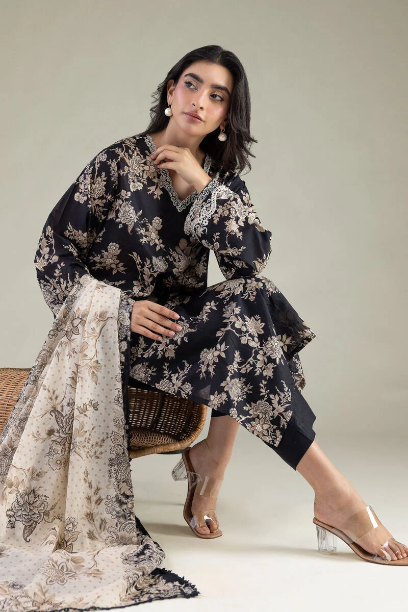 Embroidered | Cambric Fabrics 3 Piece