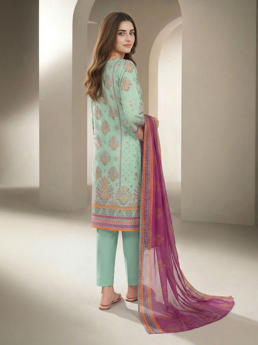 3 Piece Lawn Suit (Unstitched)