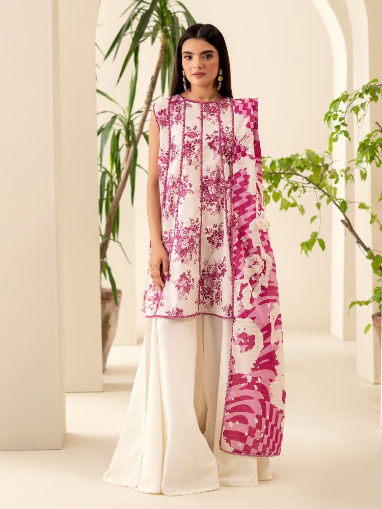 SUHA 3-Piece Unstitched Digital Printed Lawn Suit