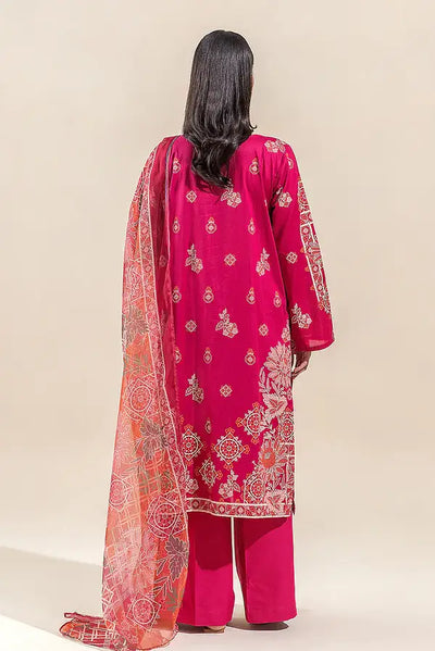 BEECHTREE PRINTED LAWN SUIT-SCARLET STONE