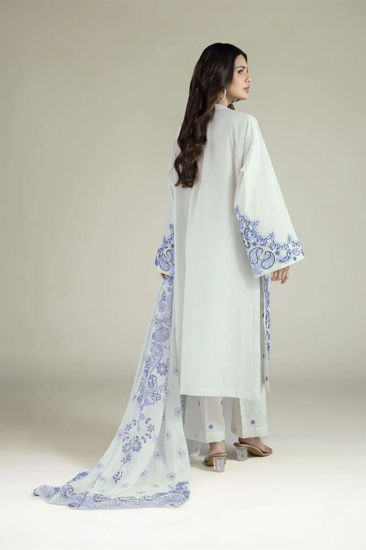 Embroidered | Cotton Dobby Fabrics 3 Piece