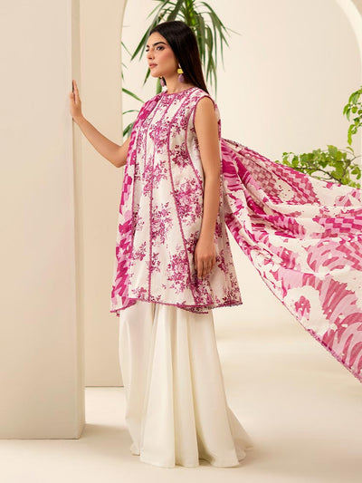 SUHA 3-Piece Unstitched Digital Printed Lawn Suit