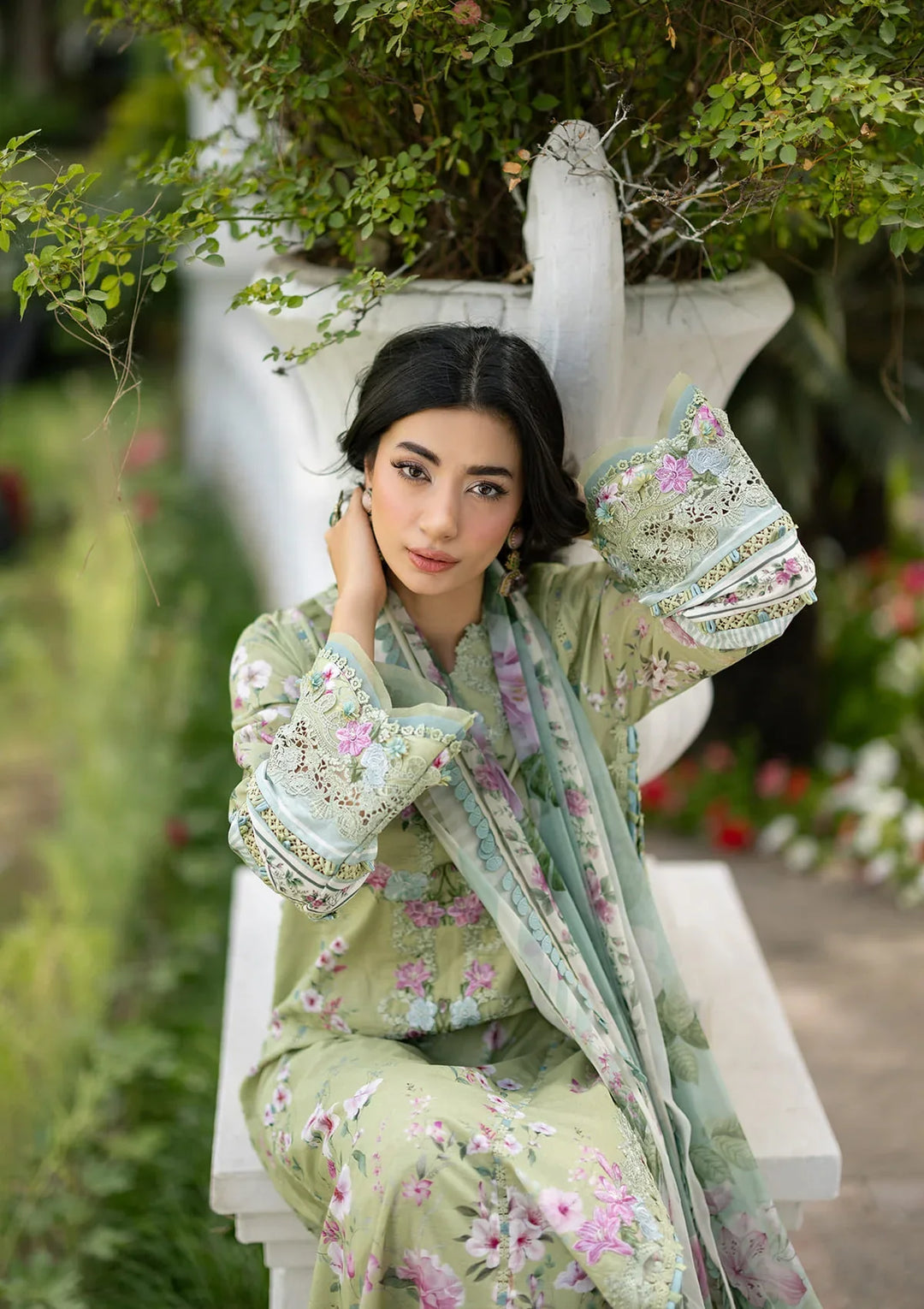 Signature Embroidered Lawn with Chiffon Collection Vol II &