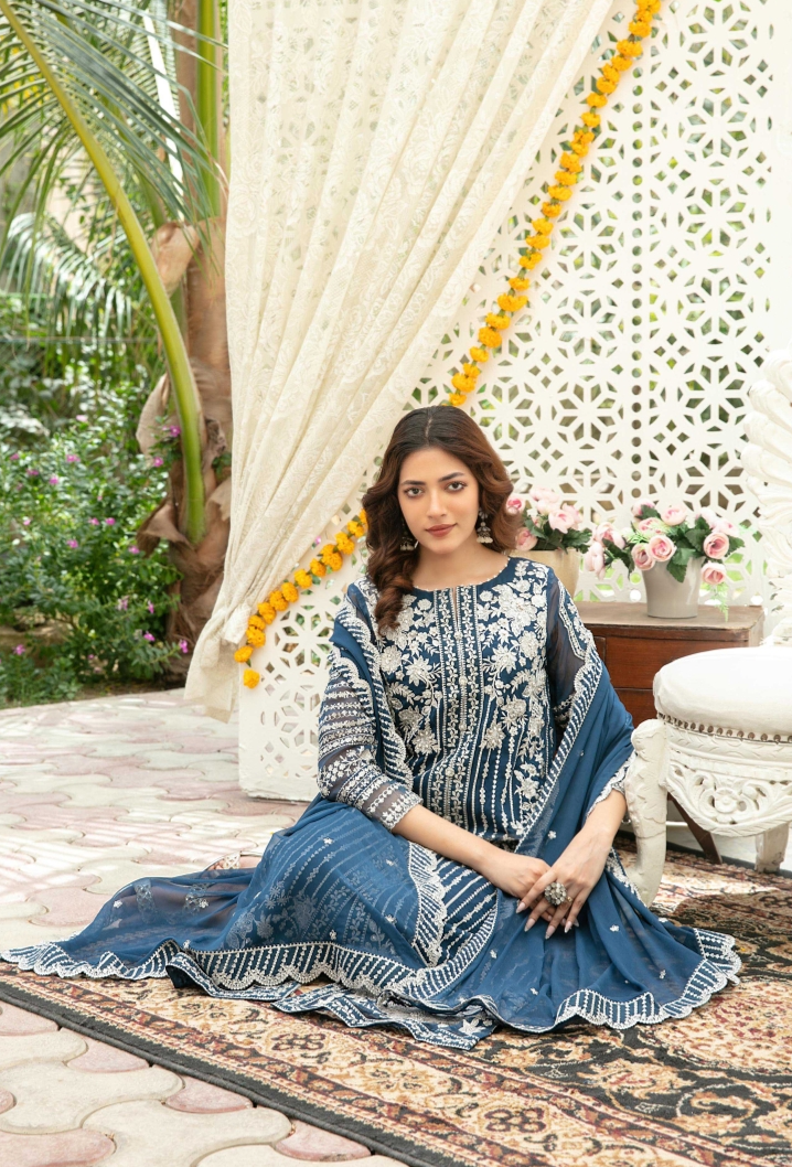 Nuresa Embroidered Fancy Chiffon