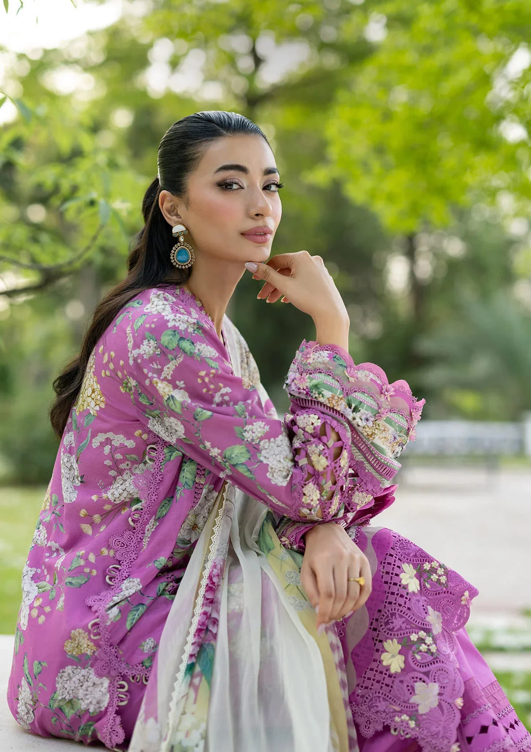 Signature Embroidered Lawn with Chiffon Collection Vol II &